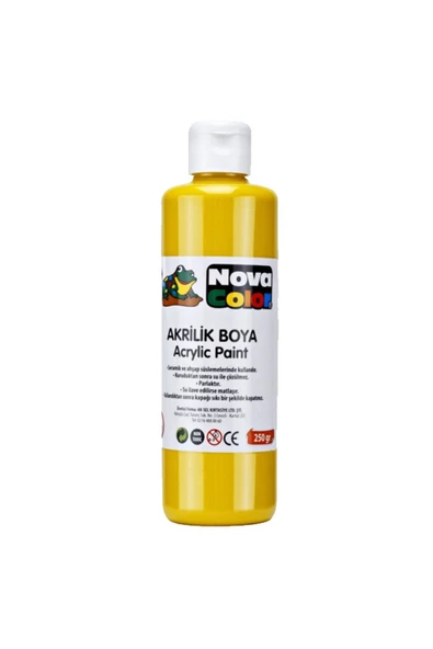Nova Color Max Mahi Akrilik Boya 250 Gr Sarı - Resim 2