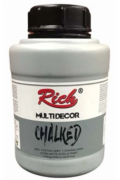 Rich Boya Multı Decor Chalked 1250 Cc Chıcago Grey *new ürün görseli 1