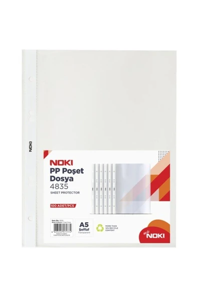 Noki A5 Poşet Dosya 100 Lü 4835 ürün görseli 1