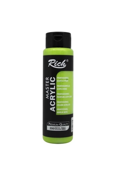 Rich Master Acrylic Akrilik Boya 200 Fıstık Yeşili 500 Cc ürün görseli 1