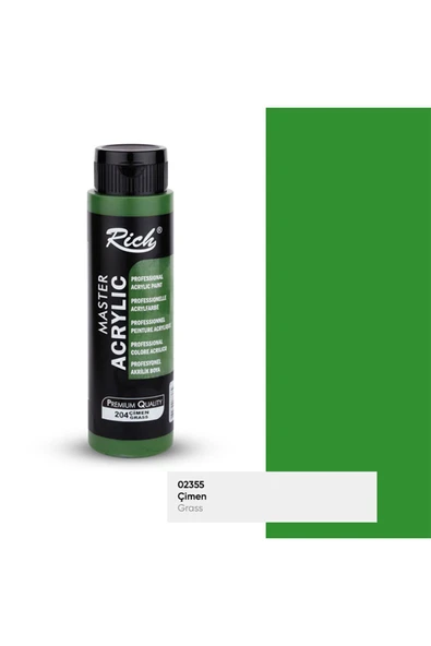 Rich Akrilik Boya 02355 Çimen 500 Cc - Resim 2
