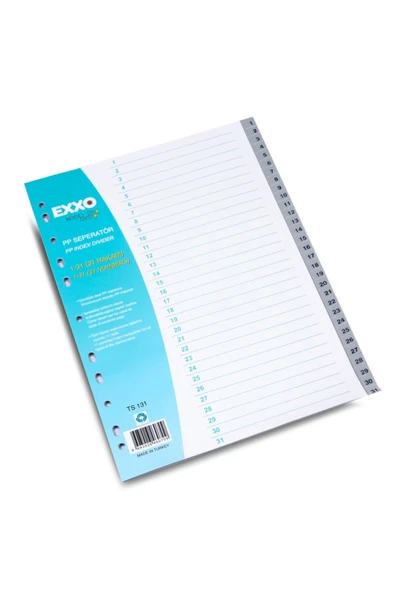 Exxo 1-31 Rakamlı Seperatör Dosya Ayracı Ts 131 ürün görseli