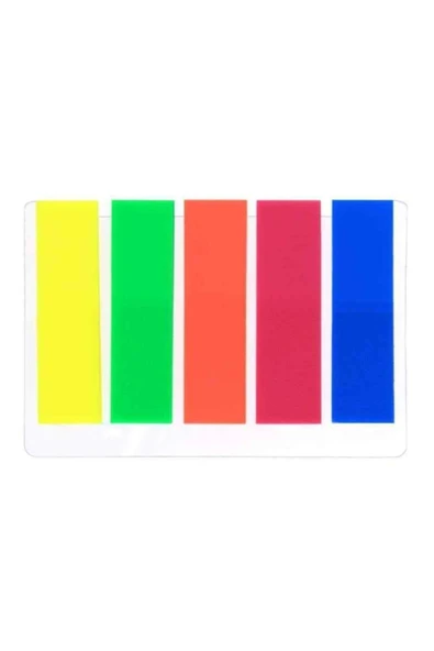 ALFA DEFTER Floresan Renk Kendinden Yapışkanlı Ayraç Post It Index - 1