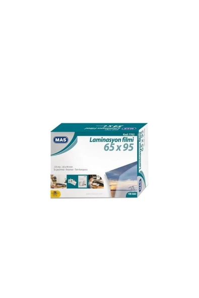 Mas MAS Mas 7702 Laminasyon Filmi- 125 Mic.- 65*95 - 100lü Pk, - 1