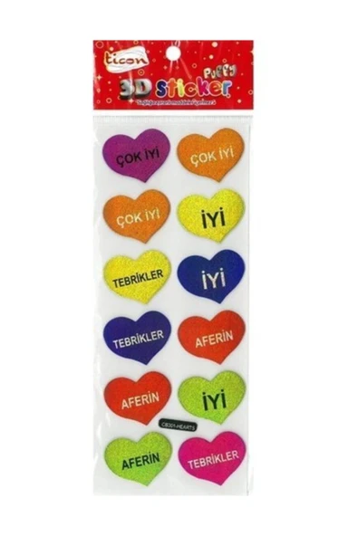 Ticon 3d Sticker Puffy 256028 (kabartmalı) 3d-41 ürün görseli 1
