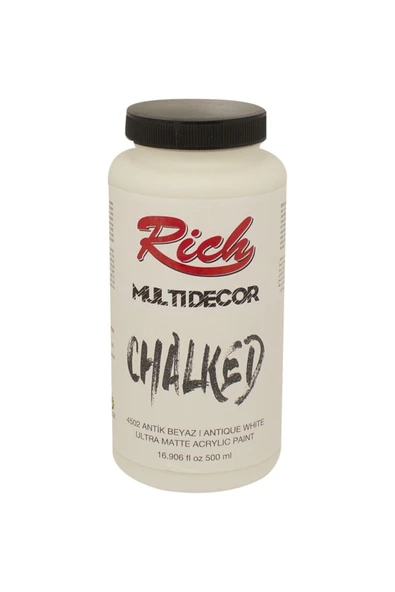 Rich Multi Decor Chalked Akrilik 500ml N:4502 Antik Beyaz - 1