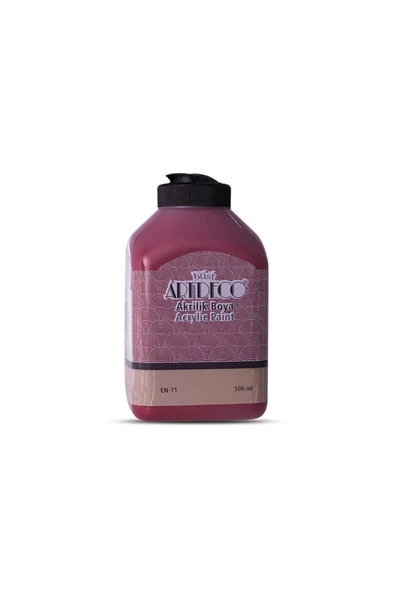 Artdeco Akrilik Boya 500ml Bordo 3643 ürün görseli 1