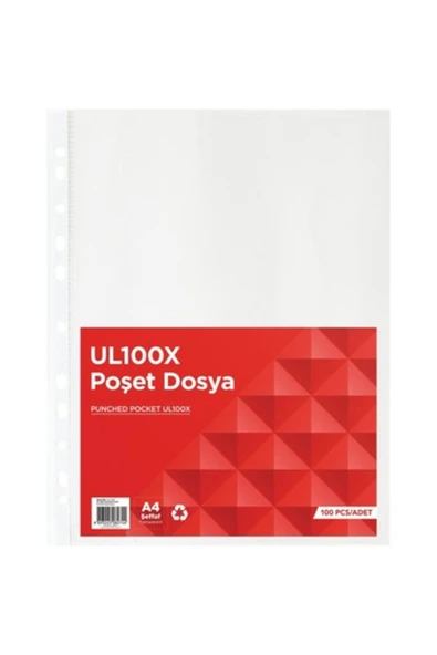 Noki Norex Ul100x Poşet Dosya A4 Şeffaf 100 Lü ürün görseli 1