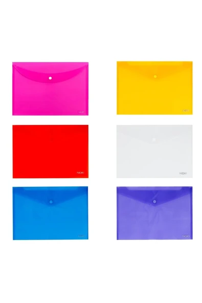 Noki A4 Çıtçıtlı Dosya 6 Renk Karışık Set ürün görseli 1