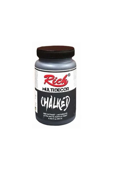 Rich Multi Decor Chalked Boya 250 ml Antrasit 4606 ürün görseli 1
