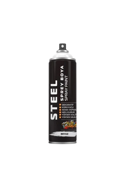 STEEL Beyaz Sprey Boya 200 Ml ürün görseli 1