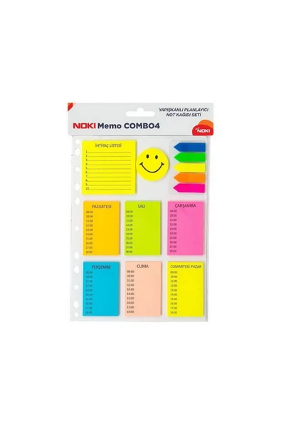 Noki Memo Combo 4 Yapışkanlı Notluklar 12704 - 1