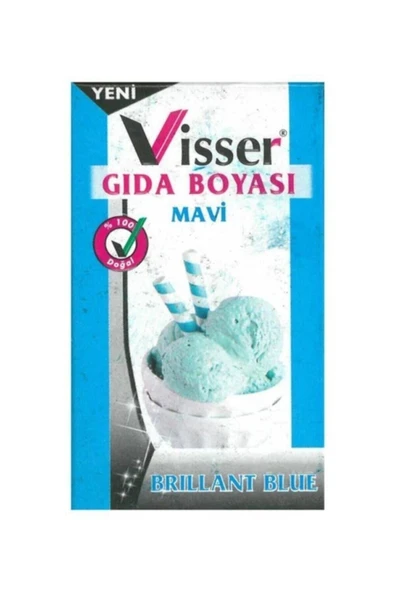 hobi24 Visser Toz Gıda Boyası 9 gram Mavi - 1