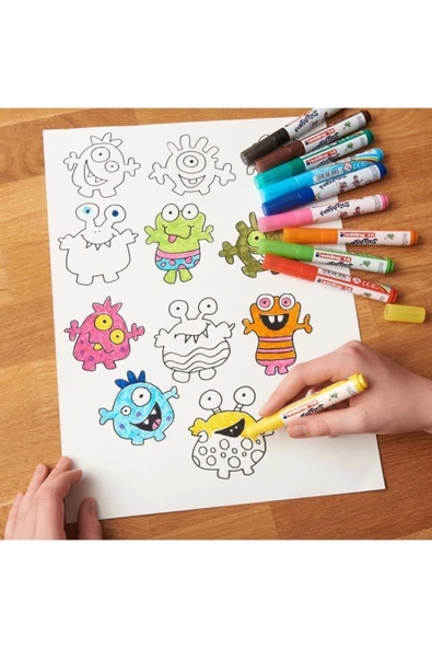 Edding Keçeli Kalem Kalın Funtastıc 10lu Ed14k1099 - Resim 2