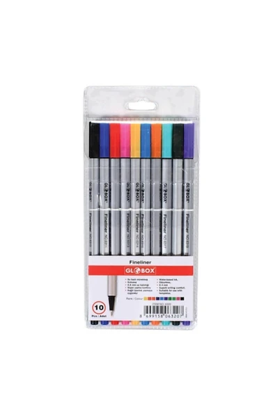 Globox Fineliner Kalem 10 Renk - 1