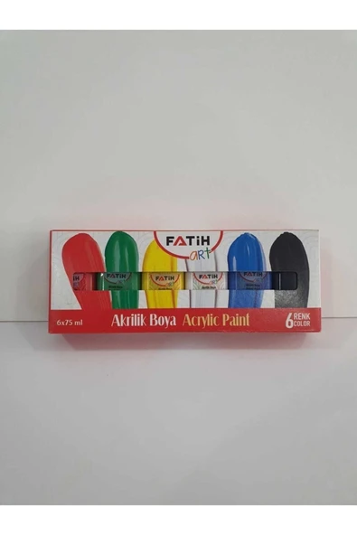 Fatih Akrilik Boya 75 ml 6 Renk 55505 ürün görseli 1