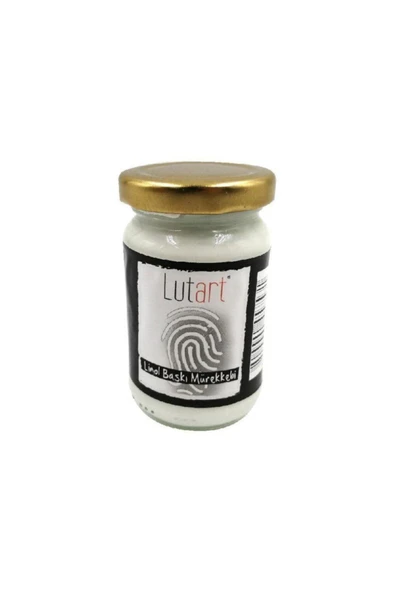 Lutart Su Bazlı Linol Baskı Mürekkebi 100 ml Beyaz ürün görseli 1