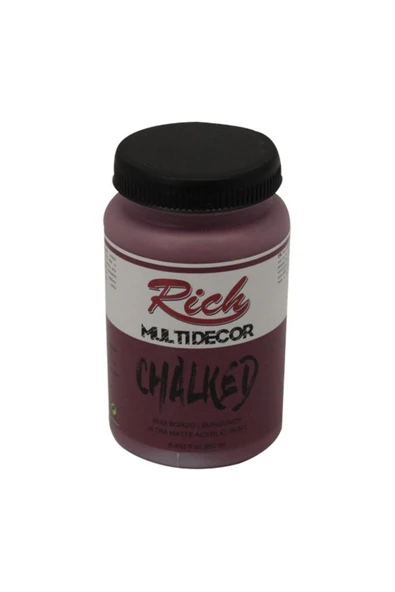 Rich Multi Decor Chalked Akrilik 250ml N:4532 Bordo ürün görseli 1