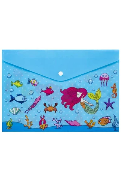 Noki A4 Baskılı Çıtçıtlı Dosya Kız Desenler 12 Adet (3105k) - Resim 4