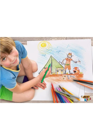 Bic 4'lü Okula Dönüş Seti 46 Parça Boyama Seti - Resim 6