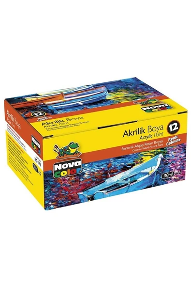 Nova Color Marka: 12 Renk Akrilik Boya Şişe Nc-179 Kategori: Akrilik Boya ürün görseli 1