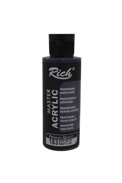 Rich Boya Rich Master Akrilik Boya 500 Cc. 183 Gece Mavisi ürün görseli 1