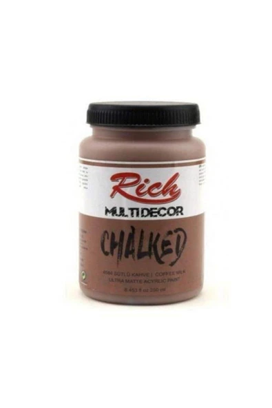 Rich Multi Decor Chalked Akrilik 250ml N:4584 Sütlü Kahve ürün görseli 1