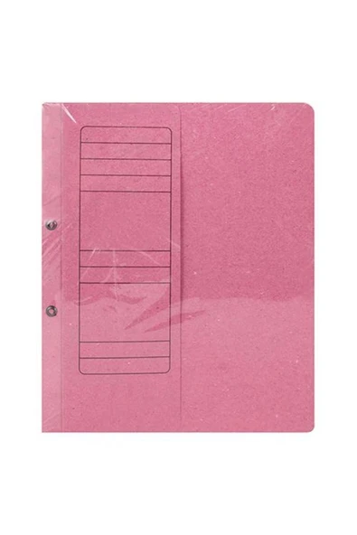 Alemdar 06191 Yarım Kapak Dosya Karton A4 50 Adet - Pembe - 1