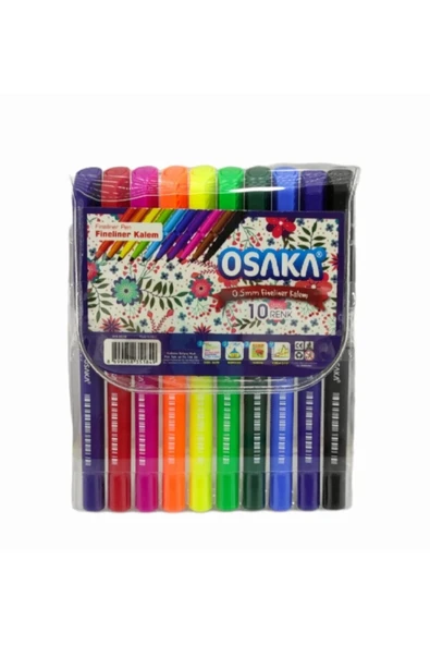 Osaka Sarı Fineliner Kalem Seti 10 Adet Ofk0410 - 1