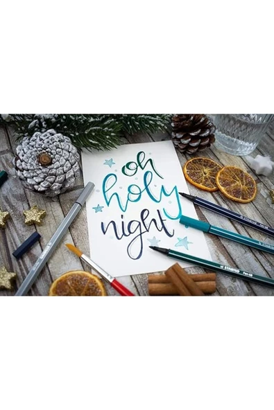 Stabilo - Keçe Uçlu Boya Kalemi - Pen 68 - Koyu Gri - Resim 3