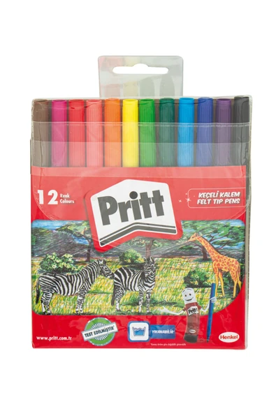 Pritt Keçeli Boya Kalemi 12 Renk ürün görseli 1