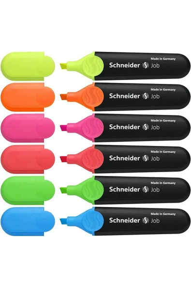 SCHNEIDER 150 Neon Fosforlu Kalem 6'lı Set F.k ürün görseli 1