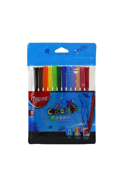 Maped 845720 Color Peps 12 Renk Keçeli Kalem ürün görseli 1