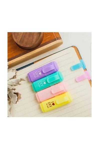 MİKRON 6 Renk Mini Pastel Işaretleme Kalemi F.k - 2