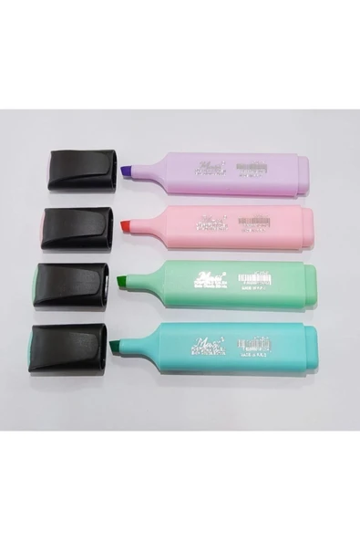 Masis Pastel Fosforlu Kalem 4 Renk 4'lü Paket (y) - 1