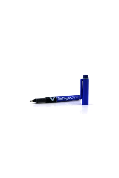 Pilot V Sign Pen İmza Kalemi Mavi - Resim 3