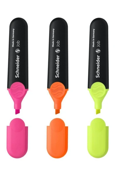 SCHNEIDER 150 Job Fosforlu Kalem 1503 En Çok Kullanılan 3 Renk Doldurulabilir ürün görseli 1