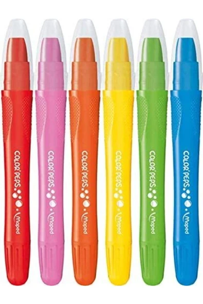 Maped Color Peps Jel Mum Boya 6 Renk Plastik Çantalı 3154148363064 - Resim 3