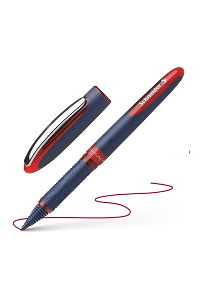 SCHNEIDER One Business 0.6mm Roller İmza Kalemi Kırmızı - 1