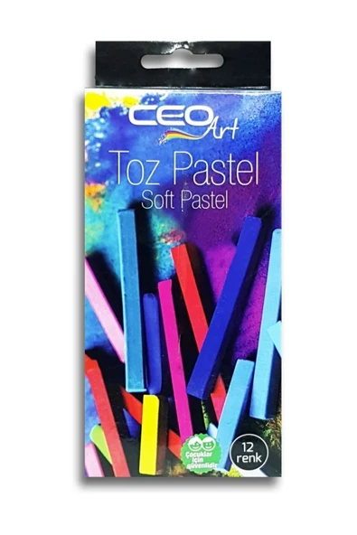 Ceo Ceoart 12 Renk Toz Pastel Boya Ceo-pa0001 ürün görseli 1