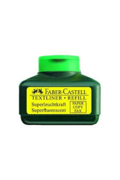 Faber Castell Yeşil Fosforlu Mürekkep 154963 ürün görseli 1