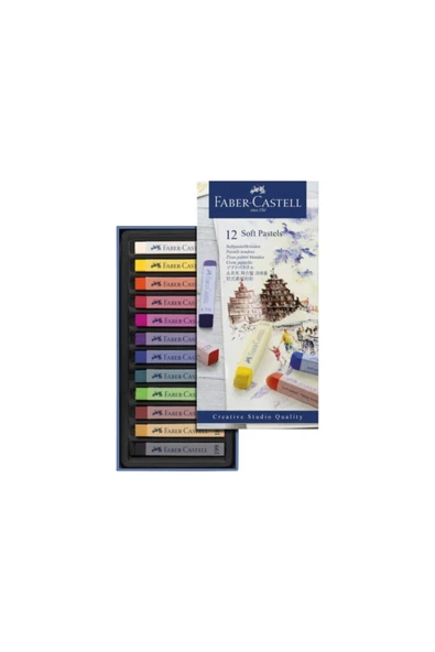 Faber Castell Soft Pastel Toz Pastel 12li ürün görseli 1