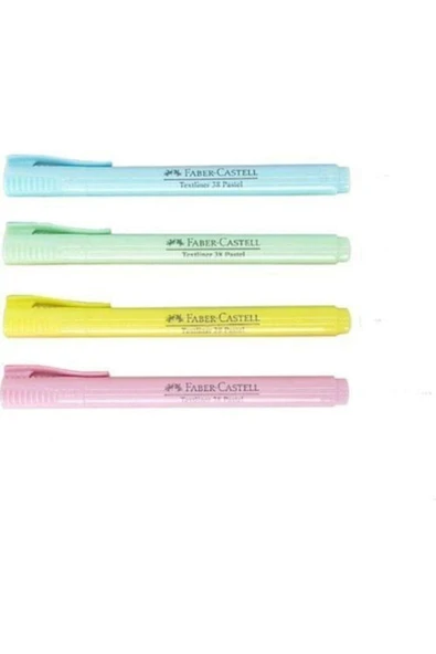 Faber Castell Textliner Fosforlu Kalem Pastel 4lü - Resim 2