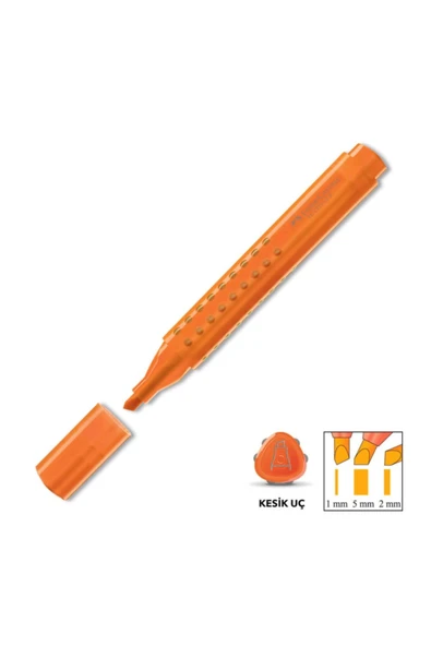 Faber Castell Turuncu Grip Fosforlu Kalem - 1