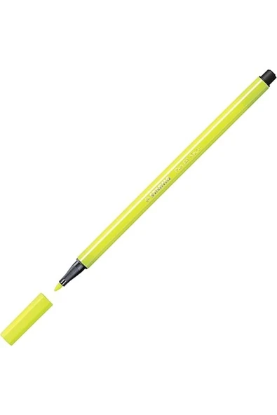 Stabilo - Keçe Uçlu Boya Kalemi - Pen 68 - Floresan Sarı - Resim 2