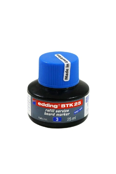Edding Btk25 Mavi Mürekkep Dolum Şişe 25ml. tkm - Resim 2
