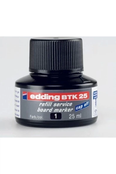 Edding Eddıng Beyaz Tahta Kalemi Mürekkebi 25 ml E-btk25 Siyah ürün görseli 1