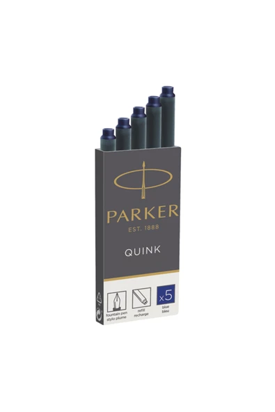 Parker Quink 5li Kartuş Mavi 1950384 ürün görseli 1