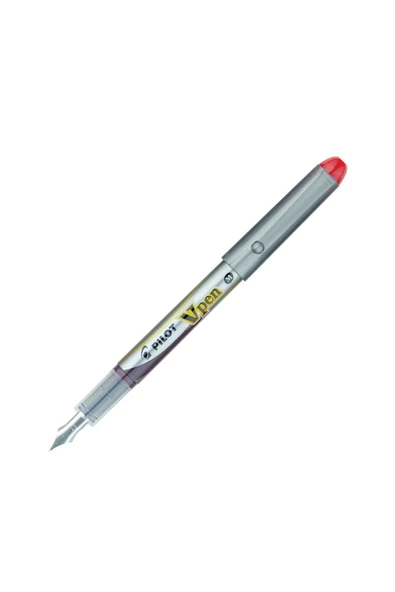 Pilot V-pen Silver Kullan At Dolma Kalem Kırmızı Svp-4m-r - Resim 2