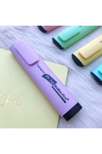 Scrikss Pastel Fosforlu Işaretleme Kalemi - Lila ürün görseli 1